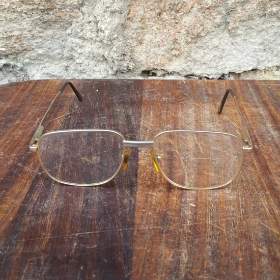 Vintage FRENCH AVIATOR EYEGLASSES with classic si… - image 5