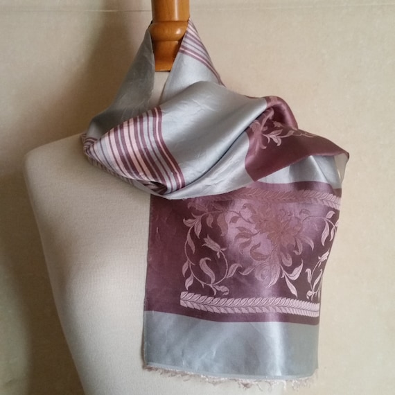 1950s MID CENTURY VINTAGE French Scarf in elegant… - image 1