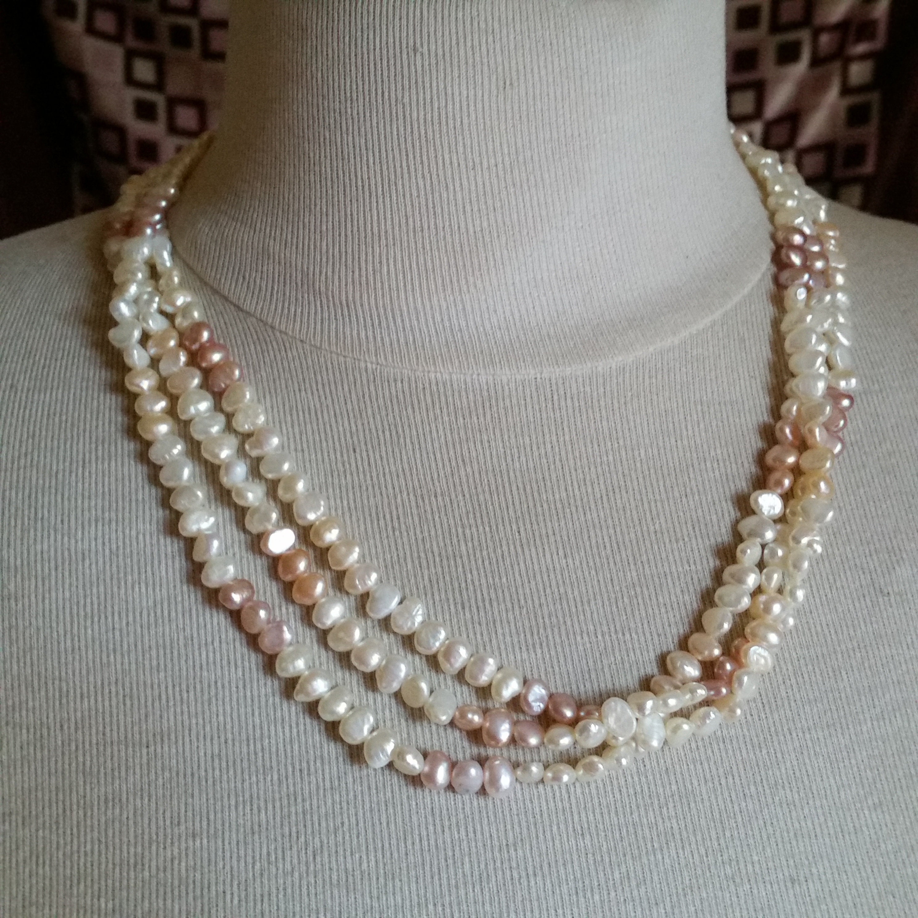 430 Perles bayadères - perles plastique rayées rondes Ø 16mm, assortiment  1kg