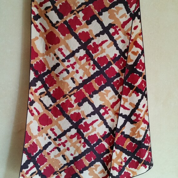 60s/70s Mod French Essential Timelesss Silk Mcm Scarf By Balenciagia X Denise Francelle Paris main image 0
