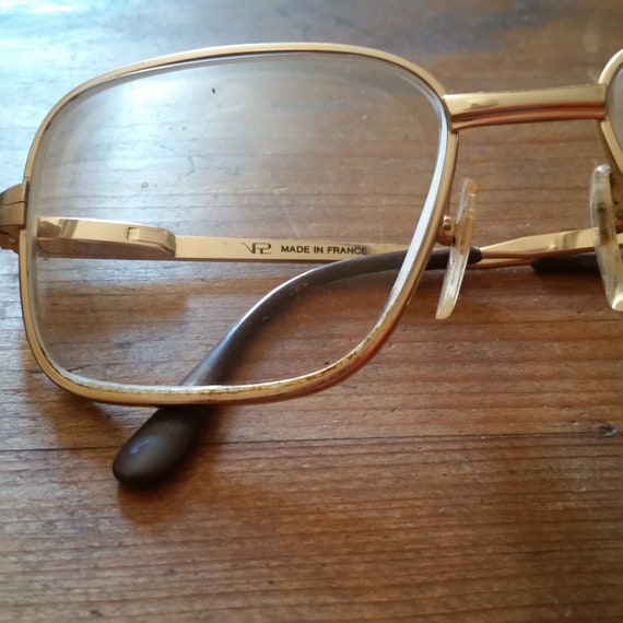 Vintage FRENCH BOHO STYLE Eyeglasses, square lens… - image 2
