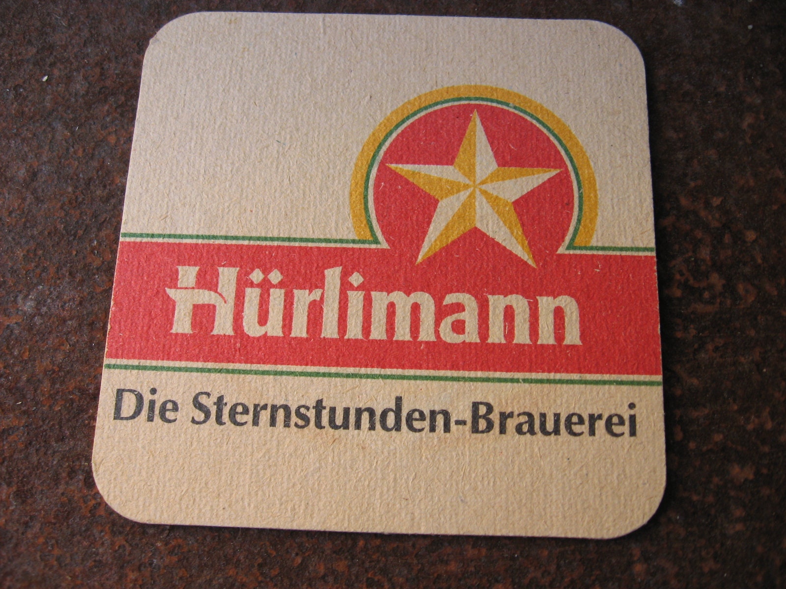 Sous-Verres de Bar German Hurlimann Beer Des Années 1960 La Brasserie Sternstunden. Tapis Pilsner Vi