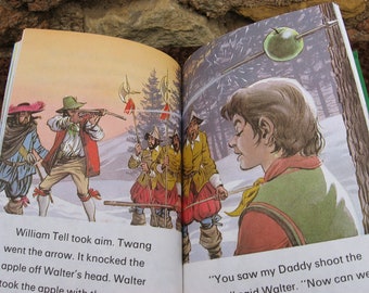 1979 WILLIAM TELL BOOK from the Ladybird Read It Yourself series, with beautiful vintage illustrations.