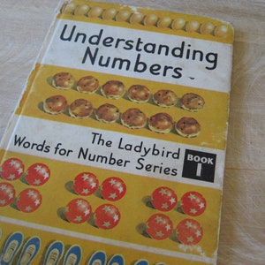 1966 LADYBIRD NUMBERS BOOK, child's fun Early Learning aid. Truly retro mid century style illustrations. image 2