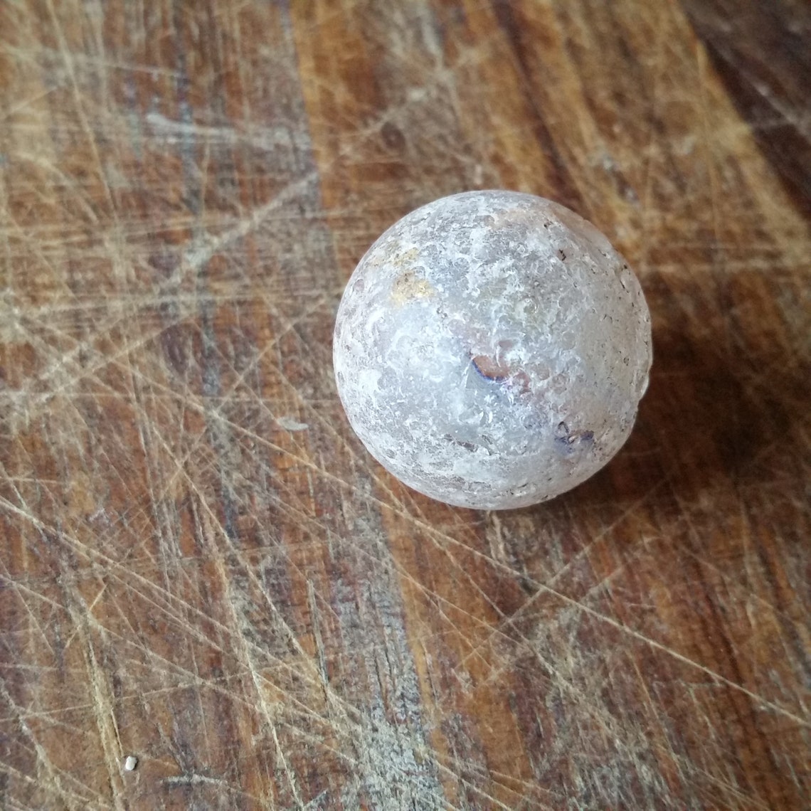 Antique ONION SKIN MARBLE Shrunken Core of Multi Colors Etsy