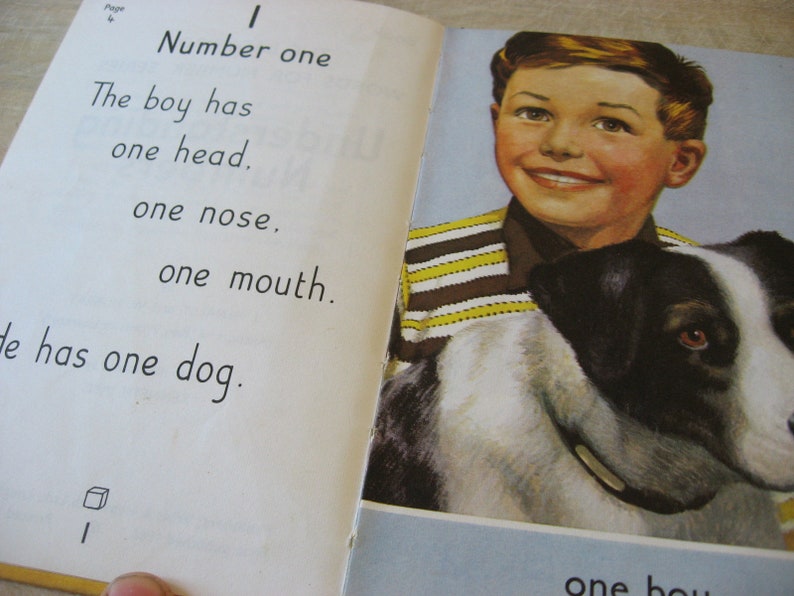 1966 LADYBIRD NUMBERS BOOK, child's fun Early Learning aid. Truly retro mid century style illustrations. image 1