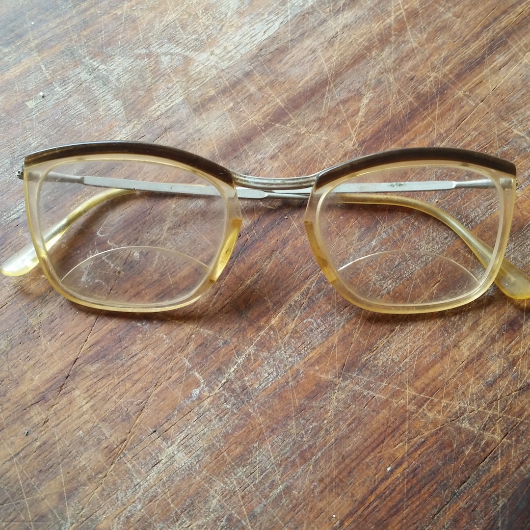 LUNETTES DE LUNETTES FRANÇAISES VINTAGE DES ANNÉES 40 pour un look  Lunettes de lecture à double foyer pour femmes avec verres transparents  sans