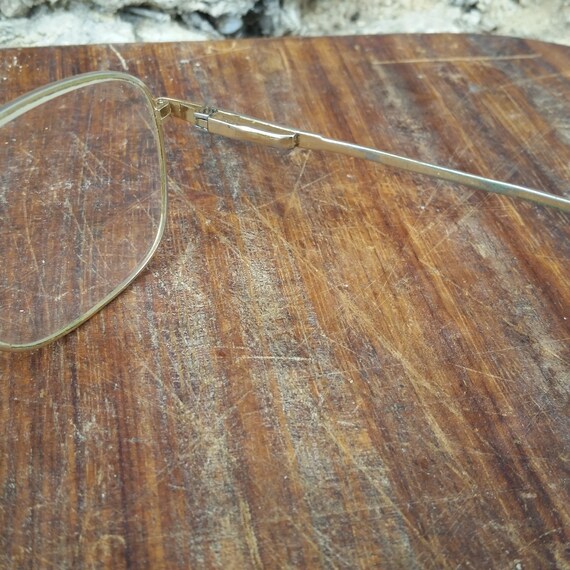 Vintage FRENCH AVIATOR EYEGLASSES with classic si… - image 7
