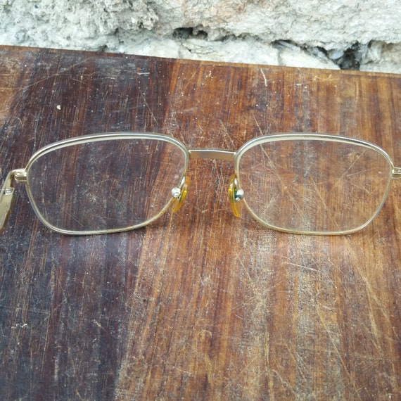 Vintage FRENCH AVIATOR EYEGLASSES with classic si… - image 3