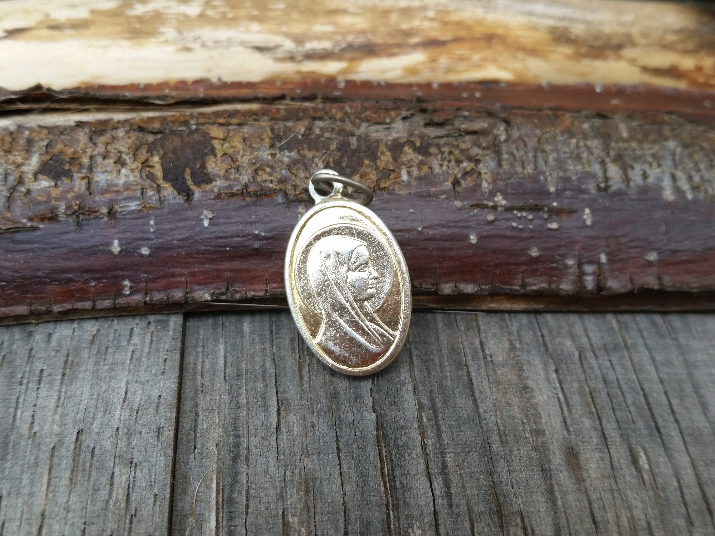 Vintage SERENE VIRGIN MARY and St Bernadette Soubirous, Our Lady of ...