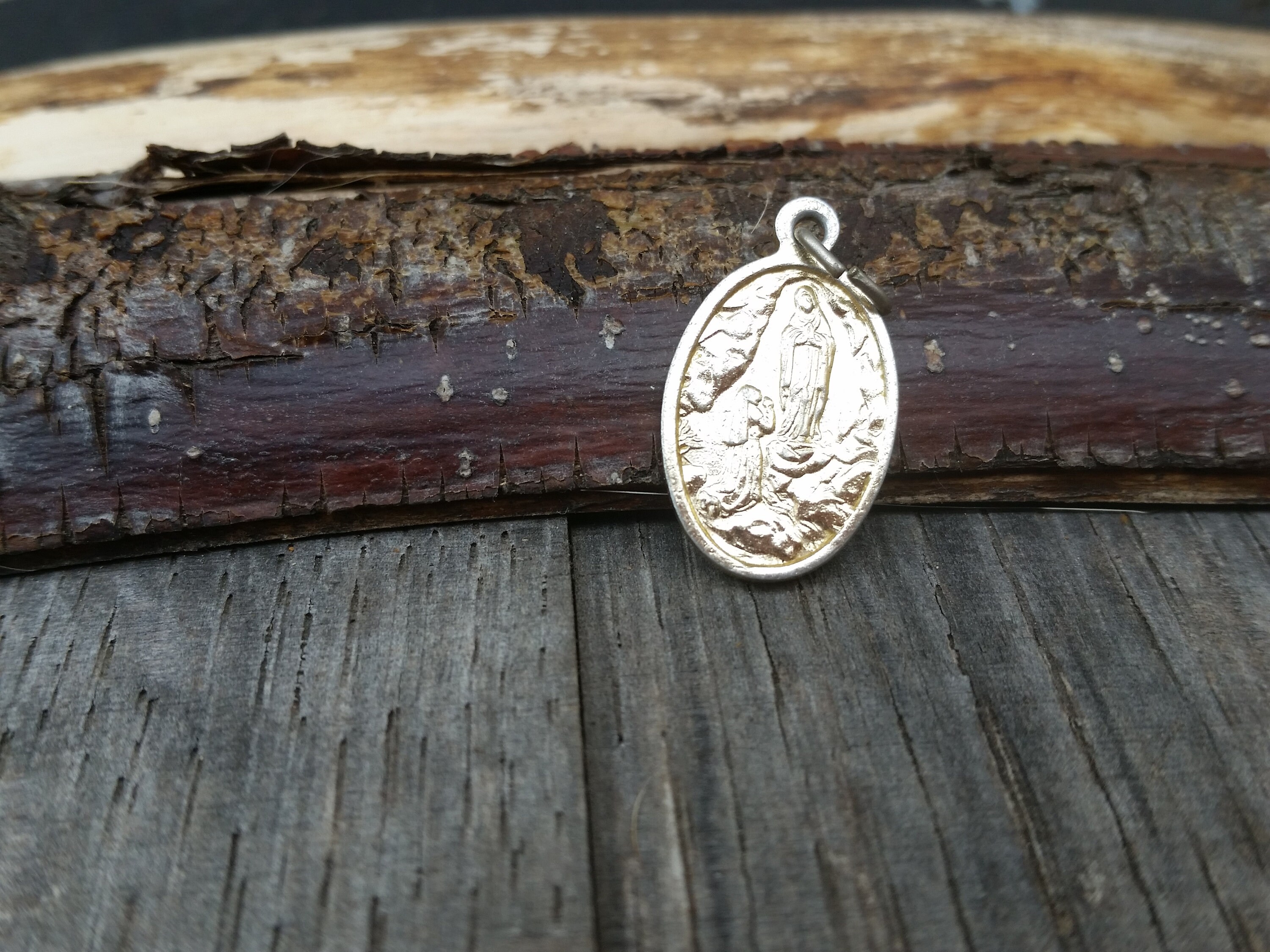 Vintage SERENE VIRGIN MARY and St Bernadette Soubirous, Our Lady of ...