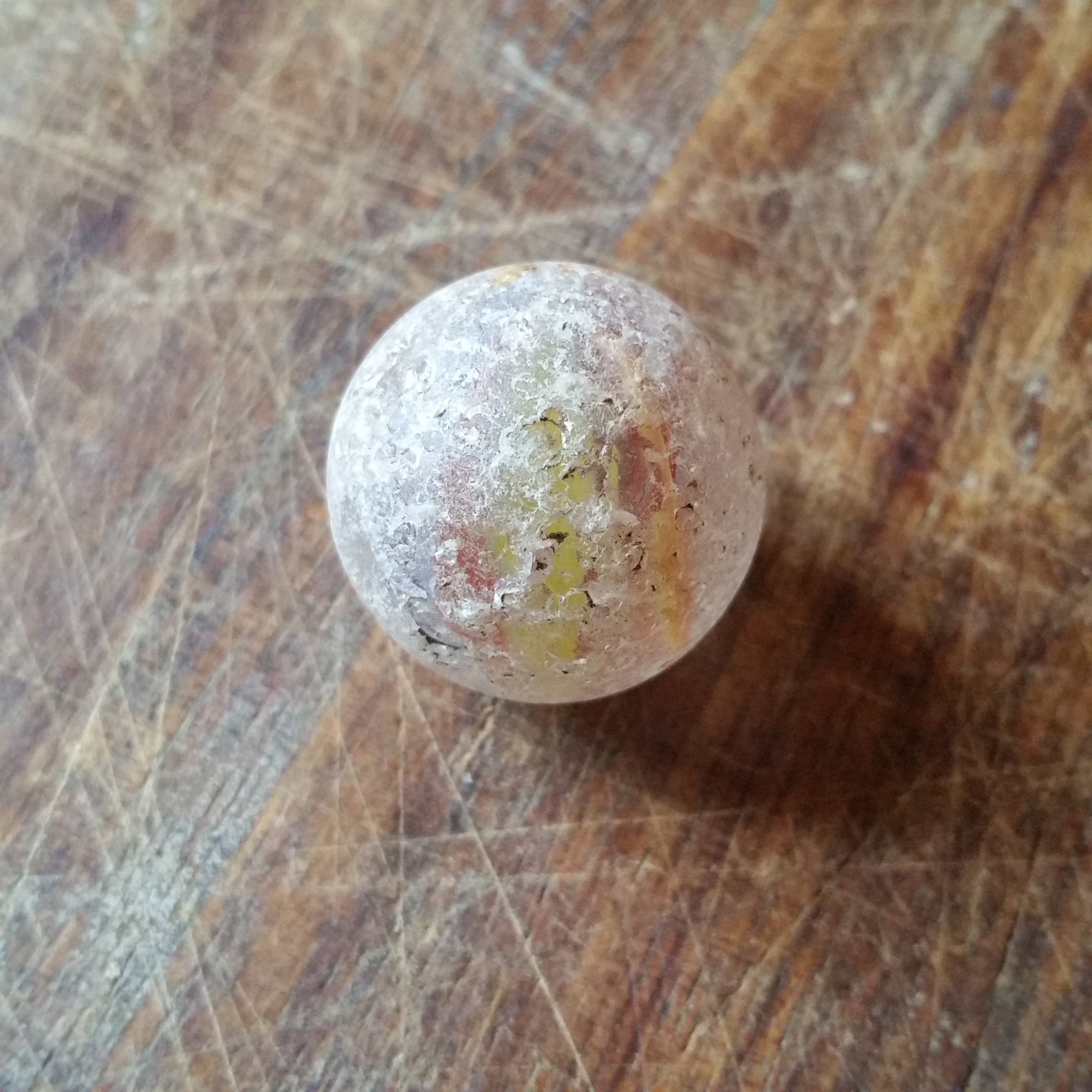 Antique ONION SKIN MARBLE Shrunken Core of Multi Colors Etsy