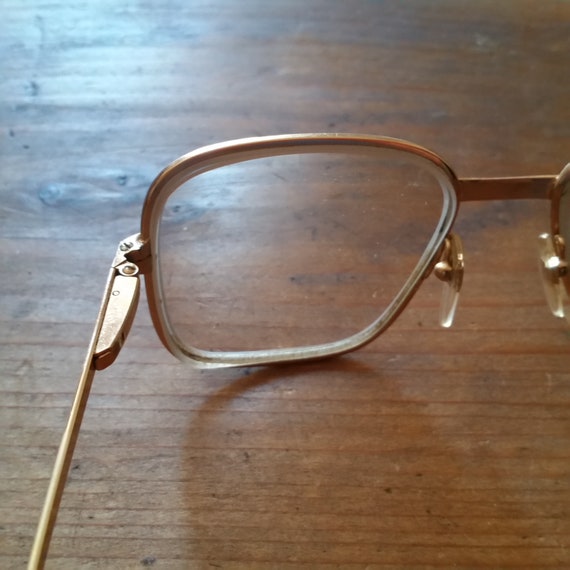 Vintage FRENCH BOHO STYLE Eyeglasses, square lens… - image 6