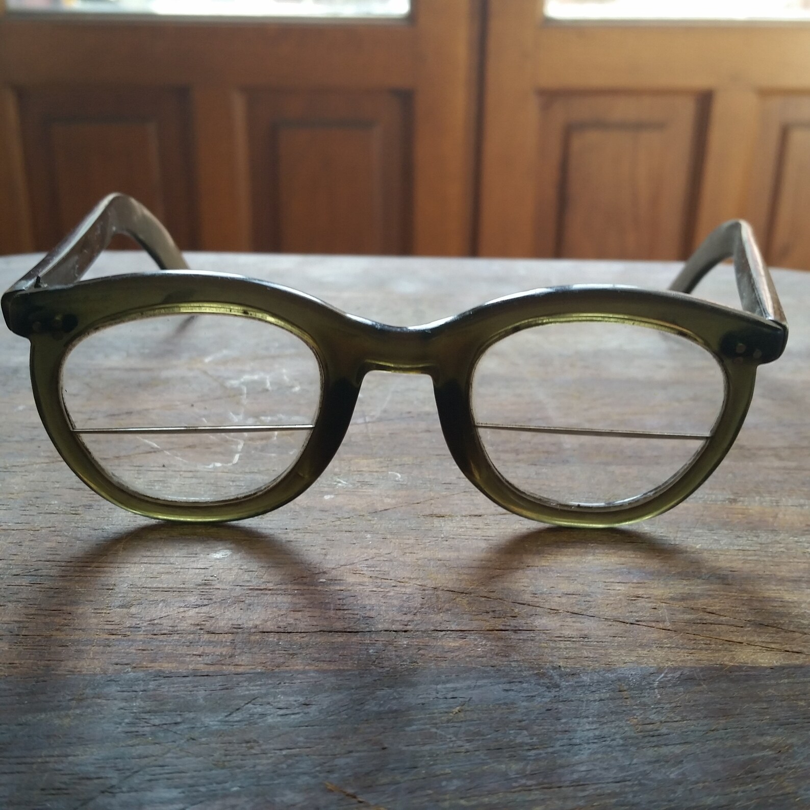 1940s SPLIT LENS EYEGLASSES unique vintage reading glasses Etsy