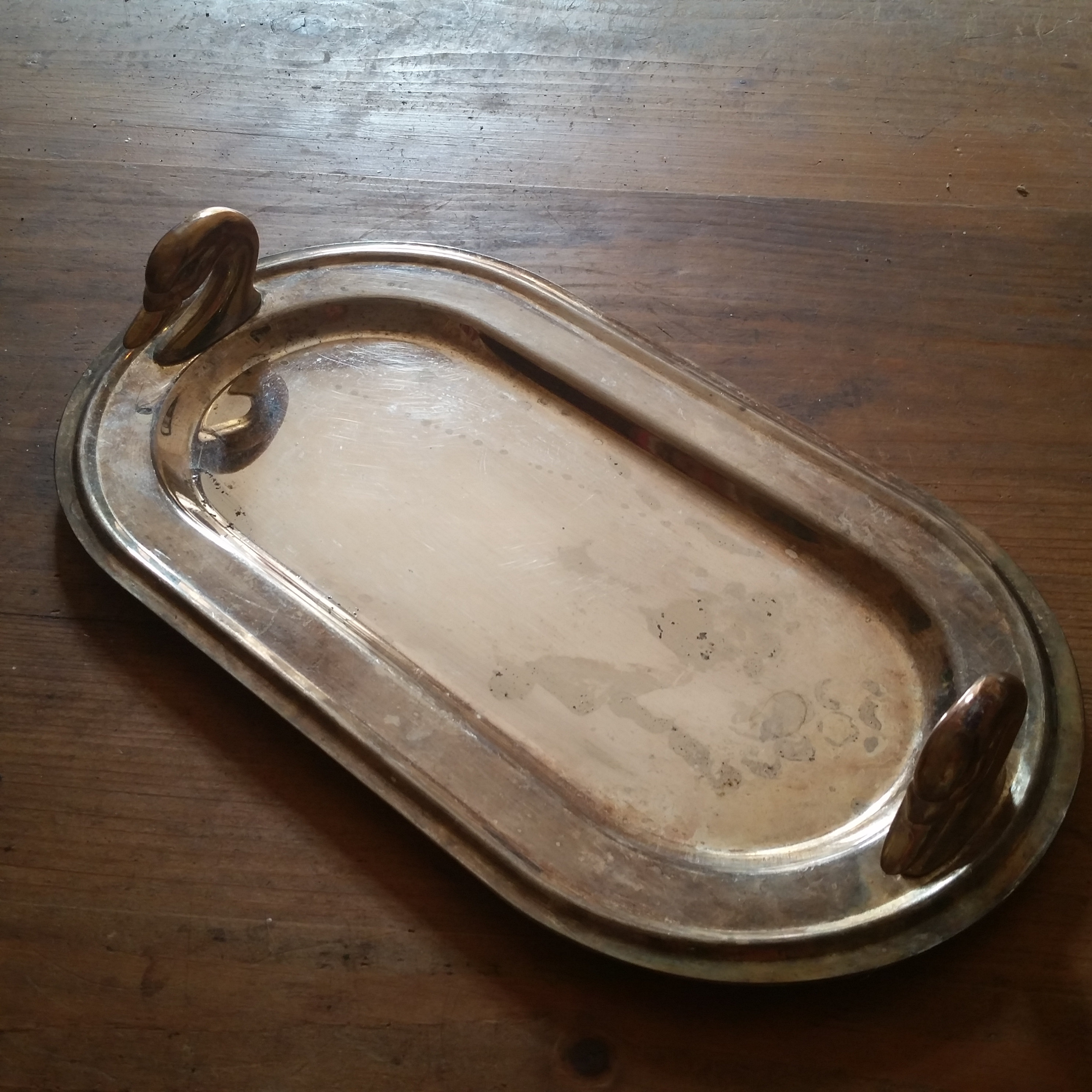 Plateau de Boissons Swan Vintage, Serveur d'apéritif Unique Pour Les Amateurs d'oiseaux France. Uniq