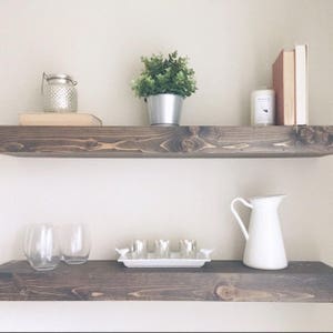 Floating Shelf | Wooden Shelf | Floating Shelves | Corner Shelf | Kitchen Open Shelving | Wooden Wall Decor | Farmhouse Decor | Bathroom