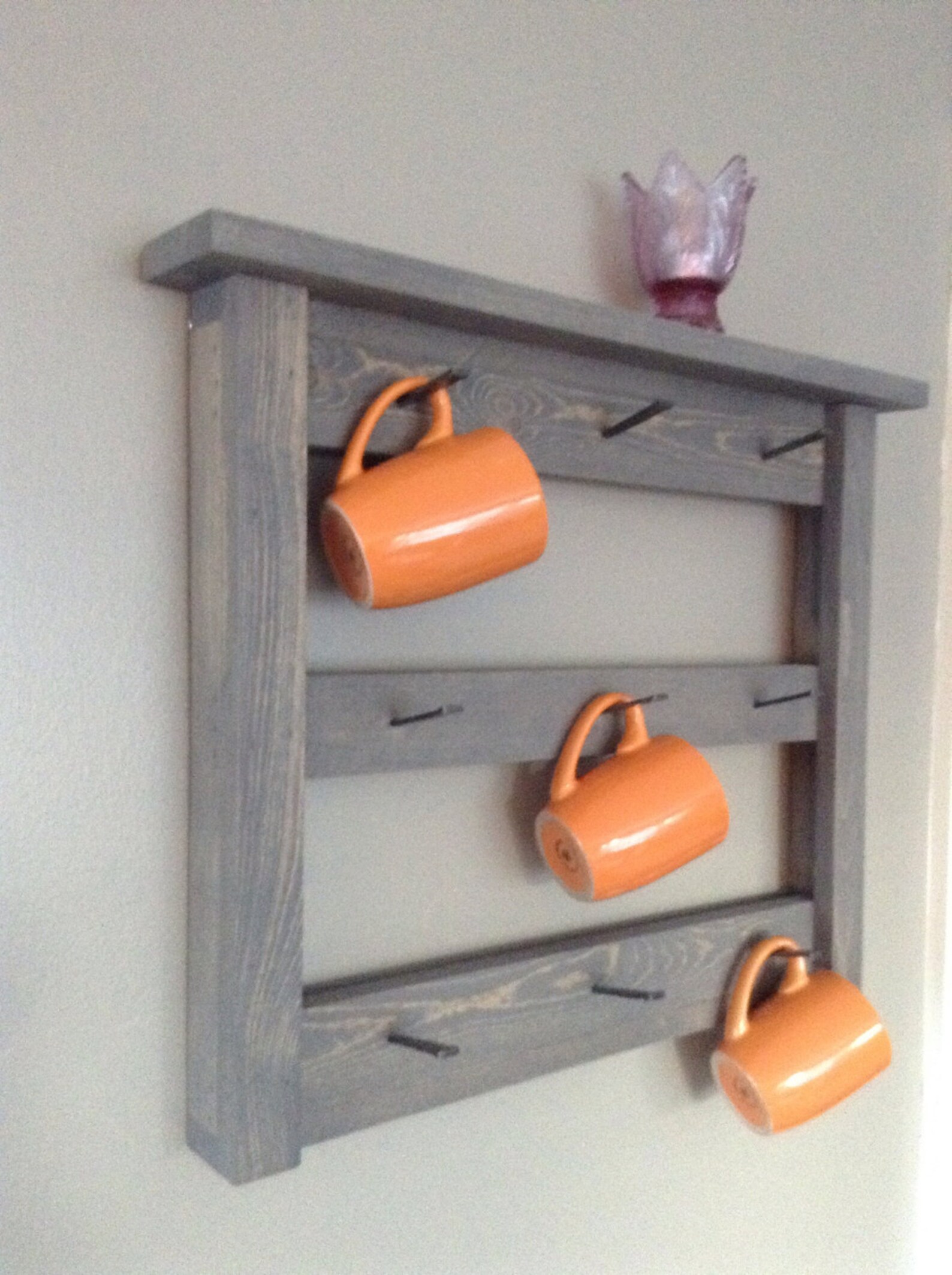 Coffee Cup Holder Large Mug Rack Coffee Bar Coffee Cup Etsy
