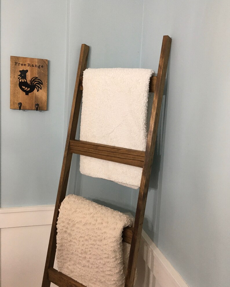 FREE SHIPPING Blanket Ladder Quilt Ladder Wood Ladder Etsy