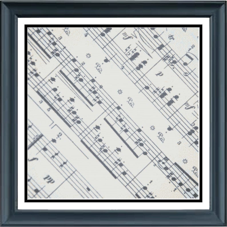 Sheet of Music Musical Score Page of Music Notations Etsy