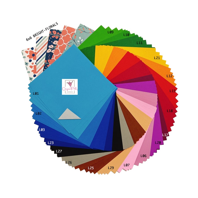Origami Paper 100count Origami Craft Paper Sheets 6 X Etsy