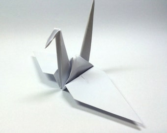 100 witte origami kraanvogels - groot 6 inch - vogel origami kraan 15 cm - voor Japans huwelijkscadeau