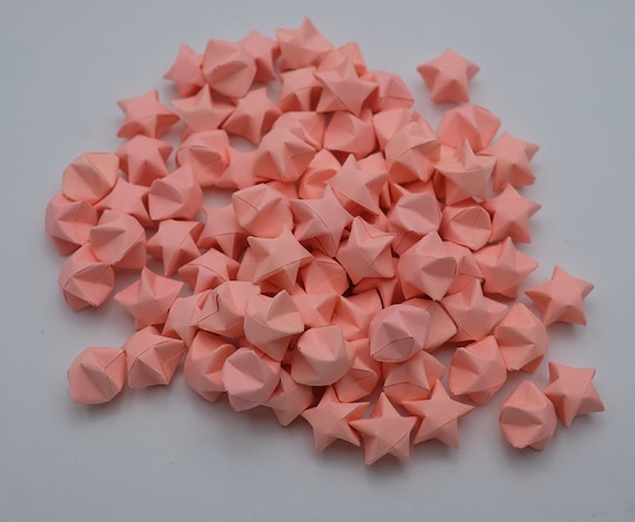 180 Glücklichen Stern Papier Streifen Origami Licht Neon Pink Nr E Glas Geschenk Hochzeit Nach Hause