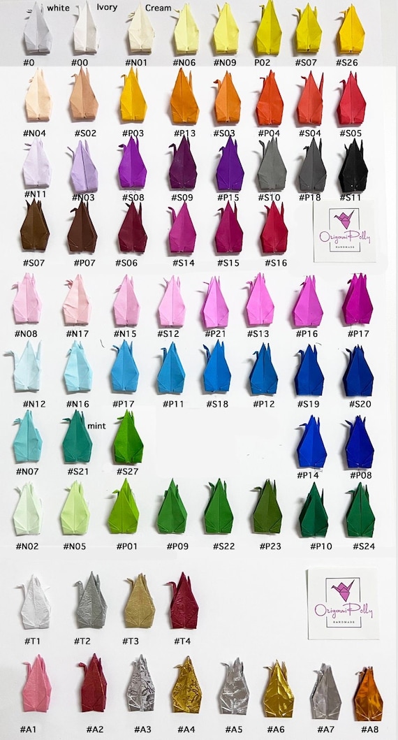 100 Origami Paper Sheets 3x3 inches - Choose Your Own Color - Paper Craft for Paper Cranes, Paper crafting - Origami Paper Pack for Gift