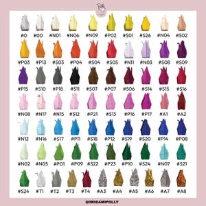 100 fogli di carta per origami 3x3 pollici - Scegli il tuo colore - Carta artigianale per gru di carta, carta artigianale - Confezione di carta per origami come regalo