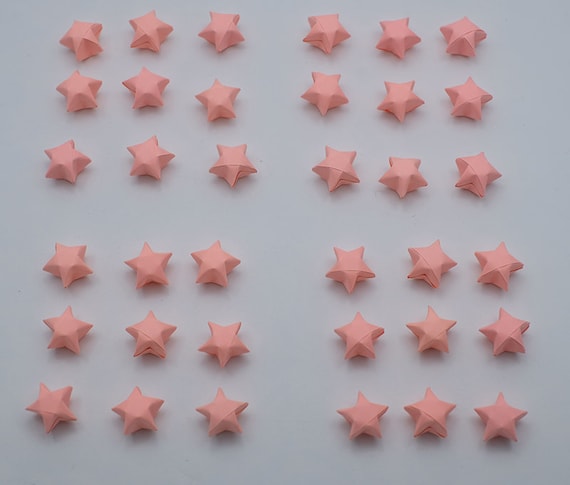 180 Glücklichen Stern Papier Streifen Origami Licht Neon Pink Nr E Glas Geschenk Hochzeit Nach Hause