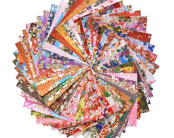 50 Origami Paper Washi Paper Different patterns Japanese Print 3x3 6x6 for Wedding decor Origamipolly