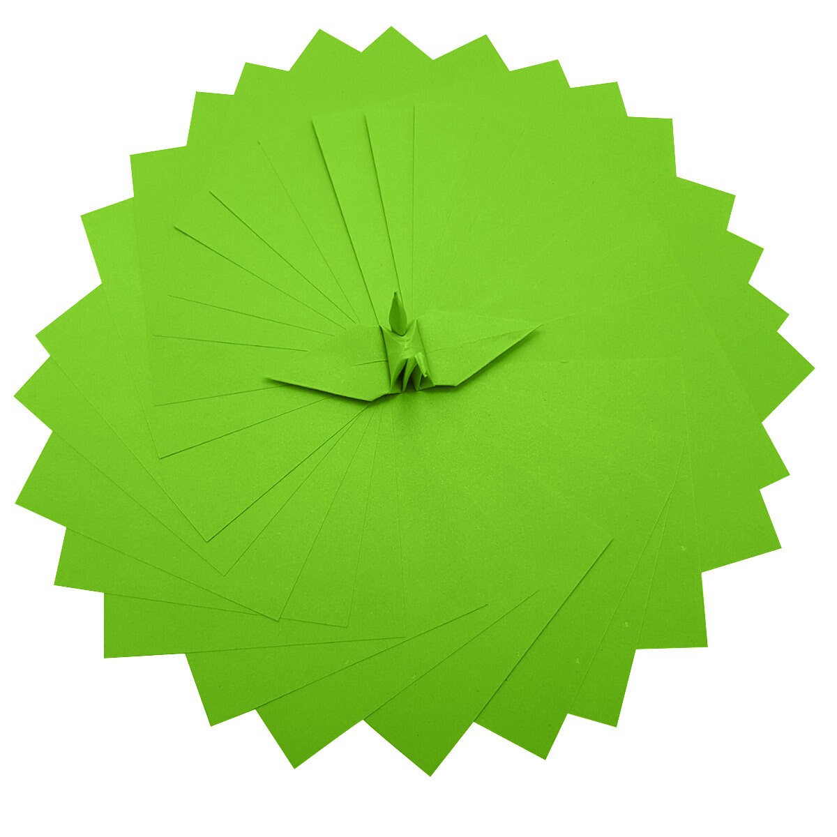100 Origami Paper Sheets Kelly Green 3x3 6x6 inches paper Etsy