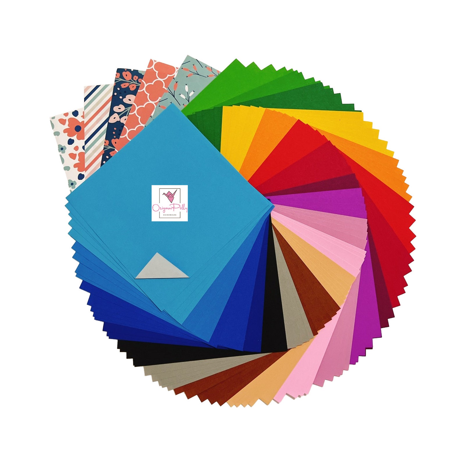 Origami Paper 100count Origami Craft Paper Sheets 6 X Etsy