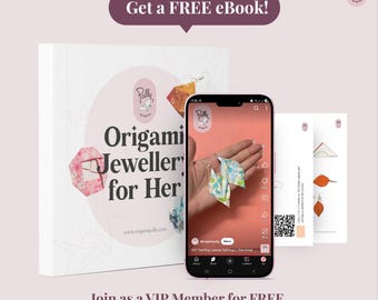 Origami Jewellery eBook for Her DIY Paper Jewellery Designs & Tutorials | Handmade Gift Ideas, Craft for Women, Digital Download