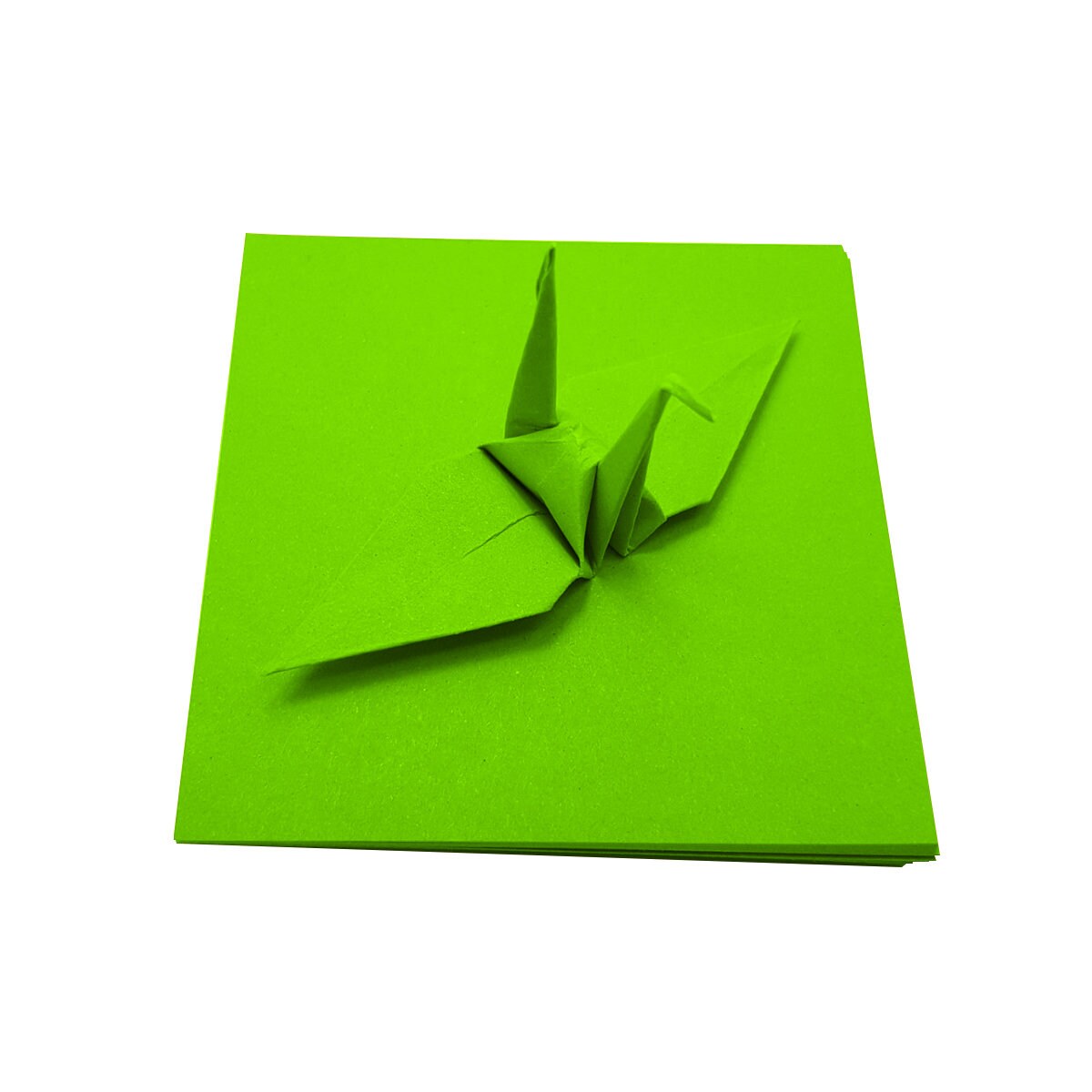 100 Origami Paper Sheets Kelly Green 3x3 6x6 inches paper Etsy
