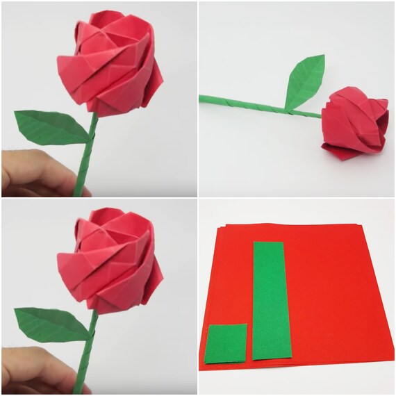 Origami Rose Origami Papier Blatt Papier Pack Für Falten Rose Origami Papier Kran Valentine