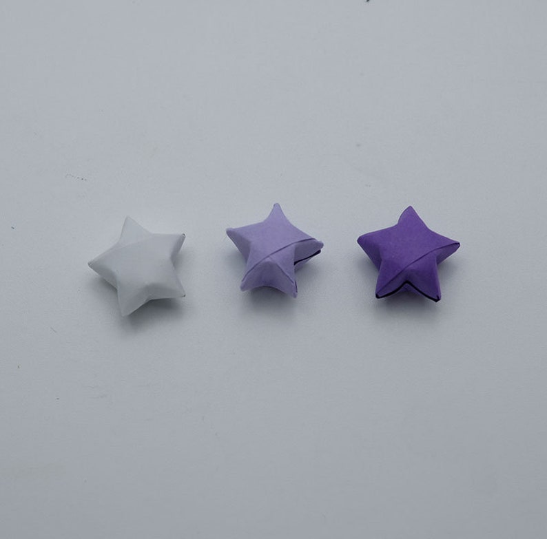 1st anniversary gift,mothers day gift Wishing Stars home decor 1000 Origami lucky stars Purple Shade 1cm Origami stars for jar