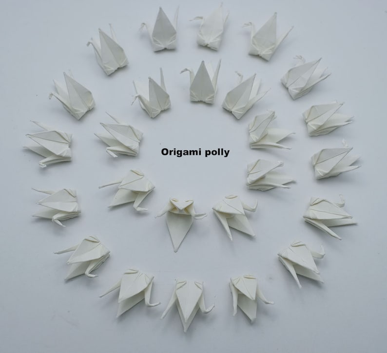 backdrop wedding decorate 100 Origami paper cranes 1.5 Light Purple Origami Cranes paper Crane for Wedding Gift