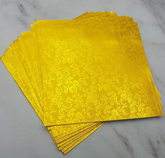 100 Gold Origami Paper Sheets Paper Pack 500 1000 Origami Paper