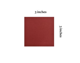 Può includere: Un quadrato rosso pieno che misura 7,62 cm per 7,62 cm.