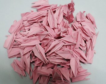 100 Origami paper cranes 3 inch Dark Pink Origami cranes For wedding, anniversaries, birthday,Gift