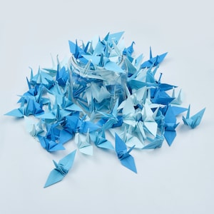 1000 Origami Papierkranich Tischdeko 7,5 cm - Handgemachte japanische Kunst, Hochzeitsgeschenk, Geburtstagsgeschenk, Weihnachten, Geschenk Oma