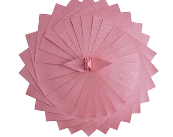 100 Pink rose Origami Paper Sheets - 6x6 inches - for Folding Paper, Origami Cranes, Origami Decoration