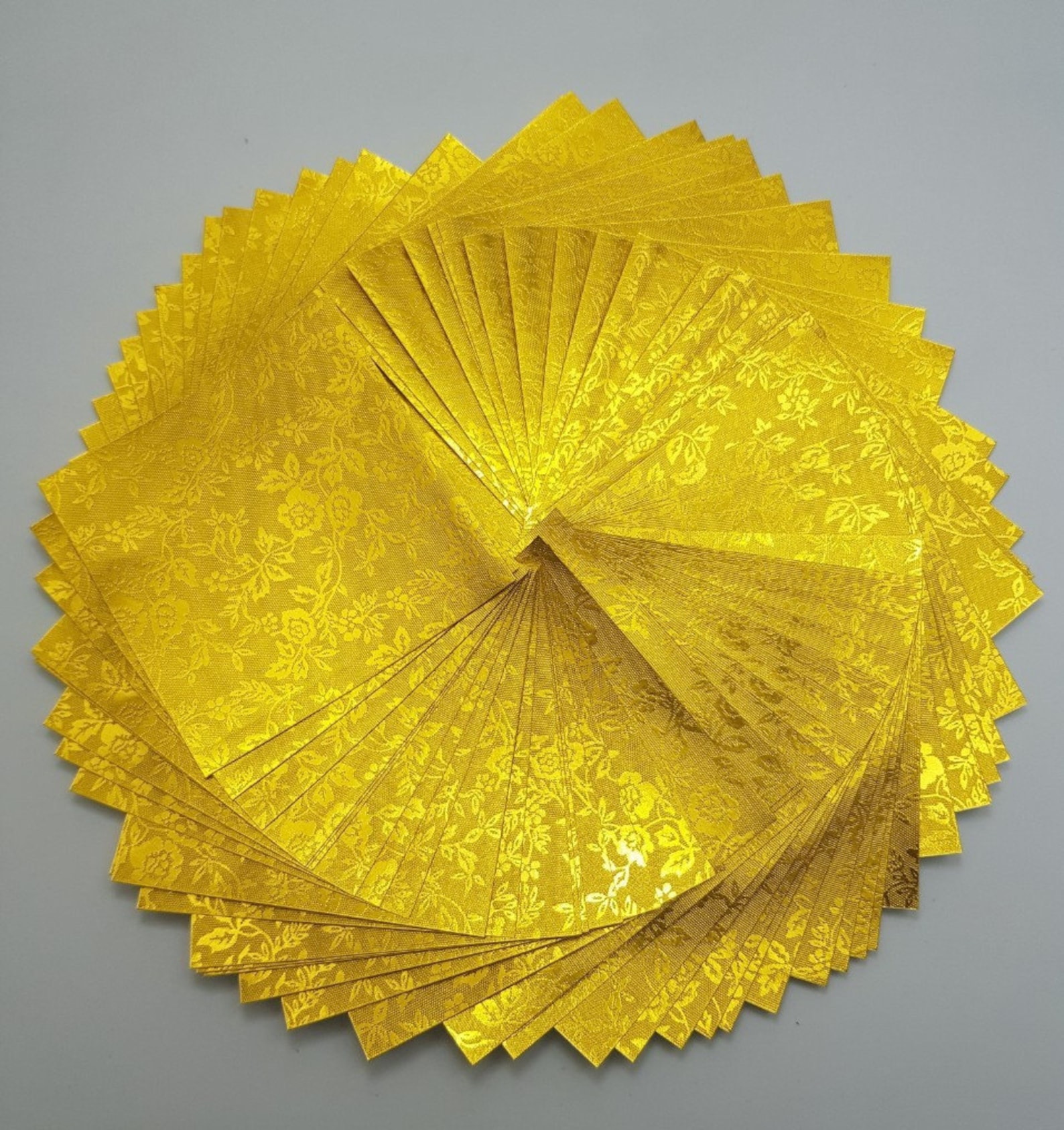 100 Gold Origami Paper Sheets Paper Pack Origami Paper Cranes Etsy