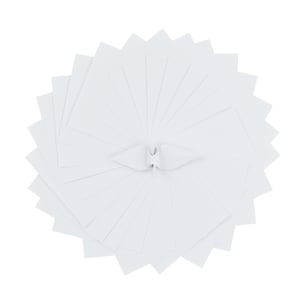 1000 fogli di carta origami bianca - 3x3 pollici - Confezione di carta quadrata per piegatura, gru origami e decorazione