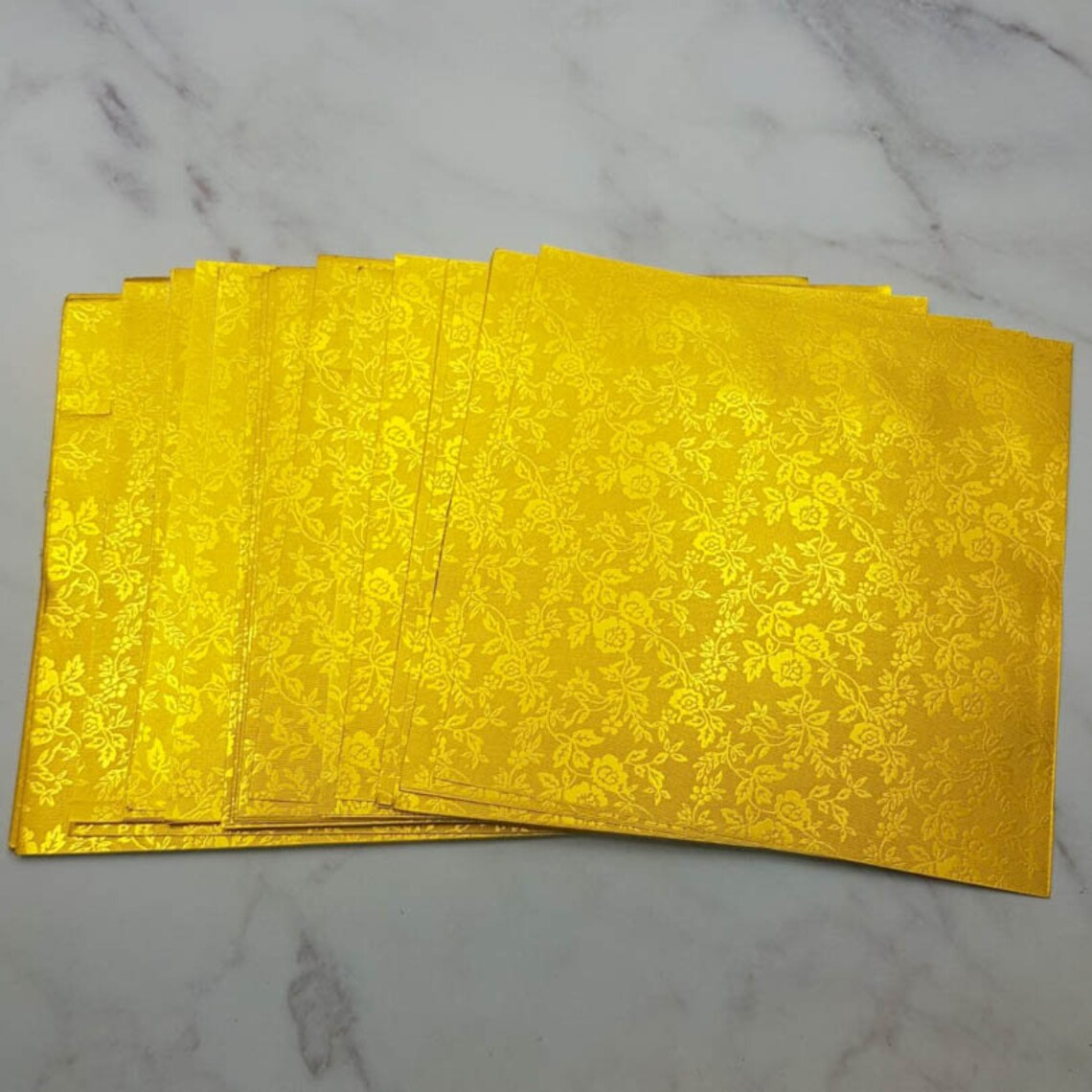 100 Gold Origami Paper Sheets Paper Pack 500 1000 Origami Etsy