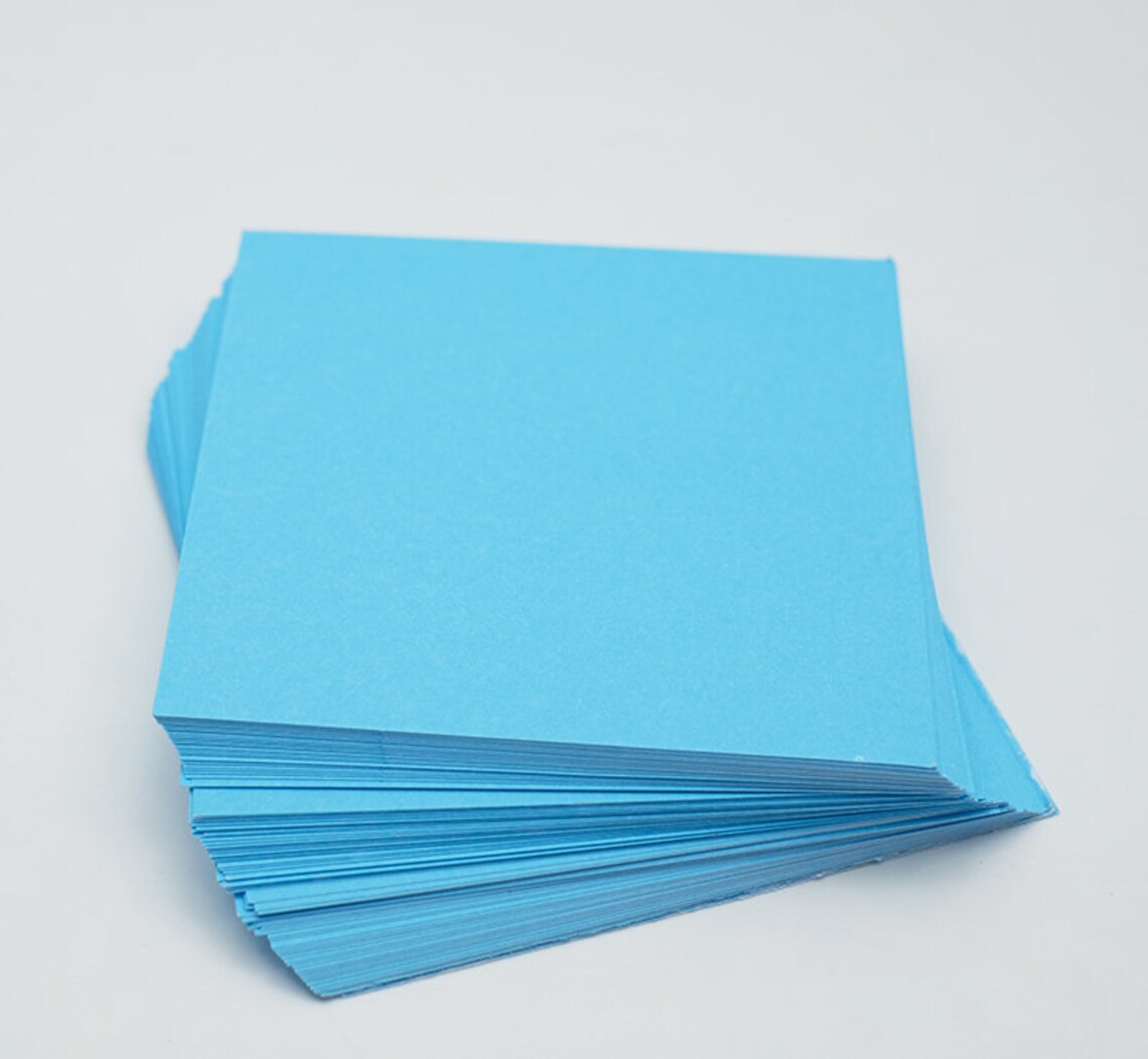 100 Origami Paper Sheets Paper Pack Blue Origami Paper Cranes | Etsy