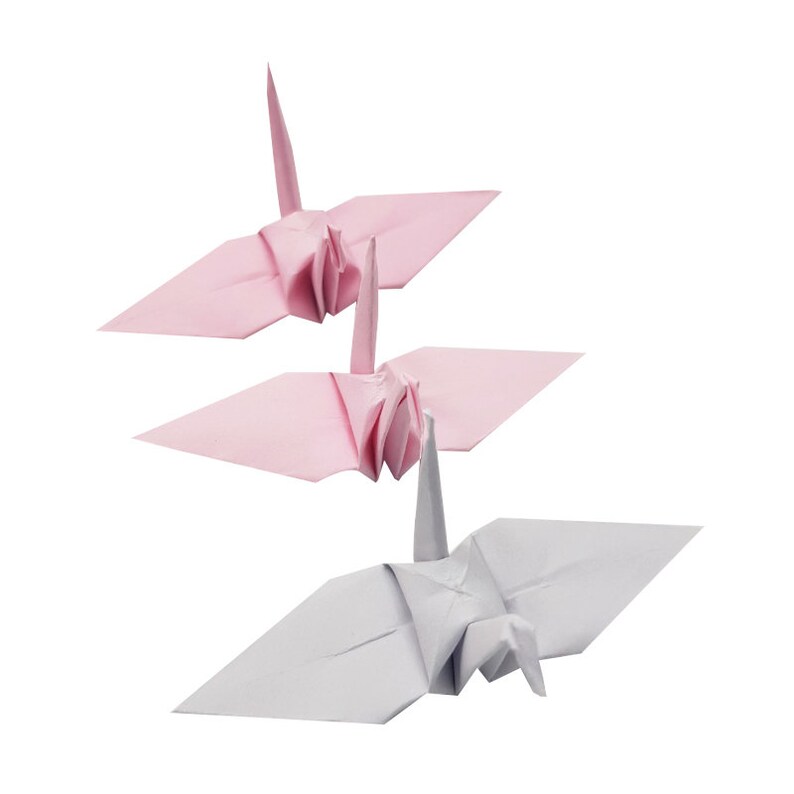 1000 Origami Paper Cranes Pink 7.5cm 3 Origami Crane for Etsy
