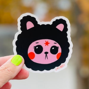 Cutie Bear Matte Vinyl Sticker