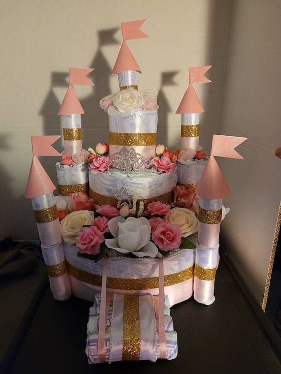 Castle diaper cake sales