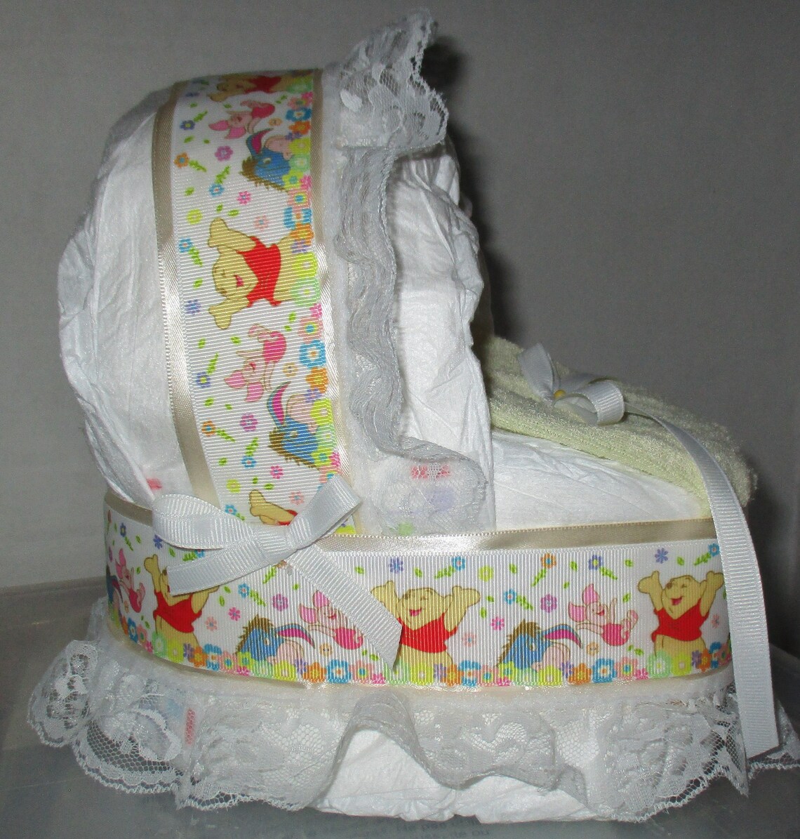 Winnie the Pooh Mini Diaper Cake Baby Shower Gift Etsy